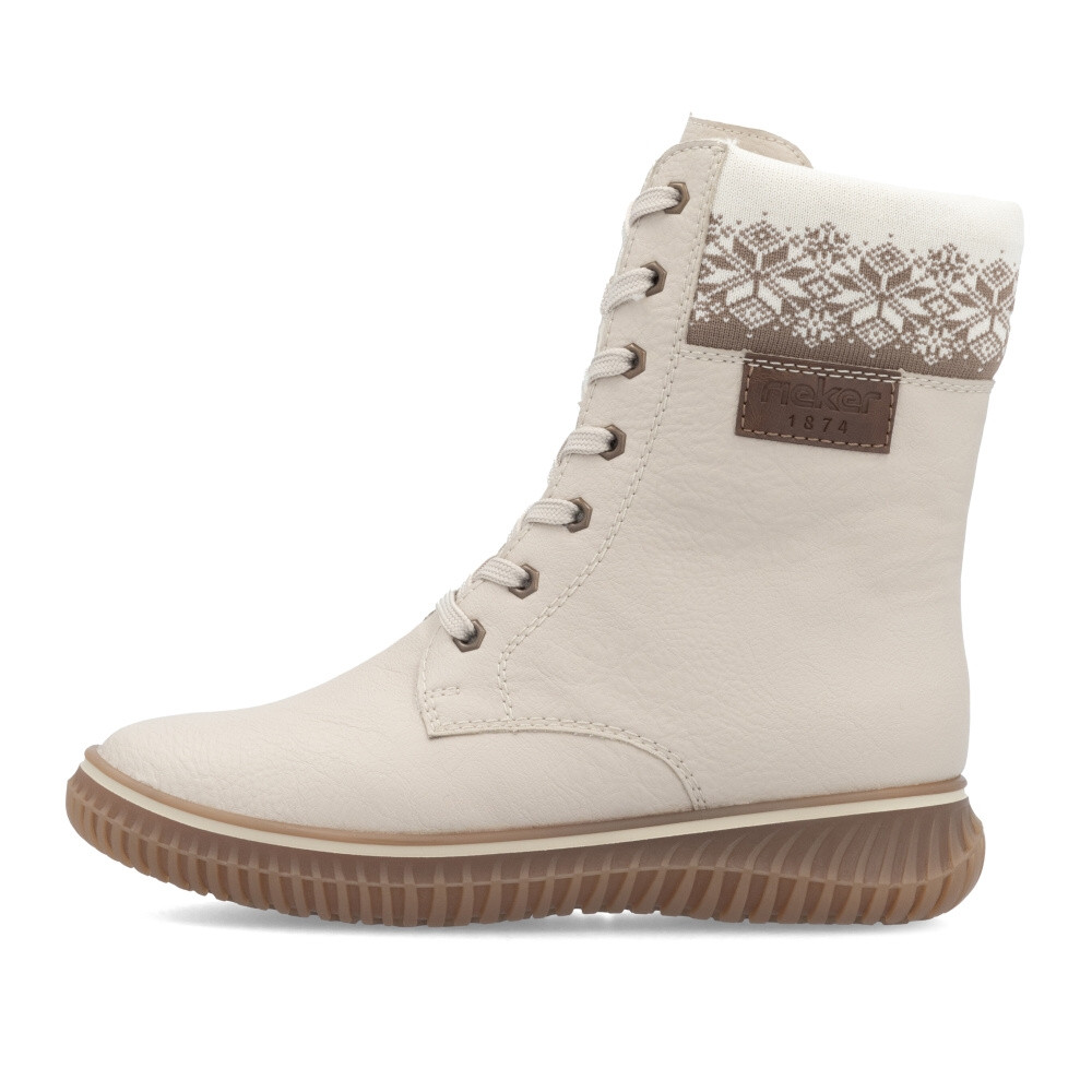 detail Dámská kotníková obuv RIEKER 74203-60 béžová W4