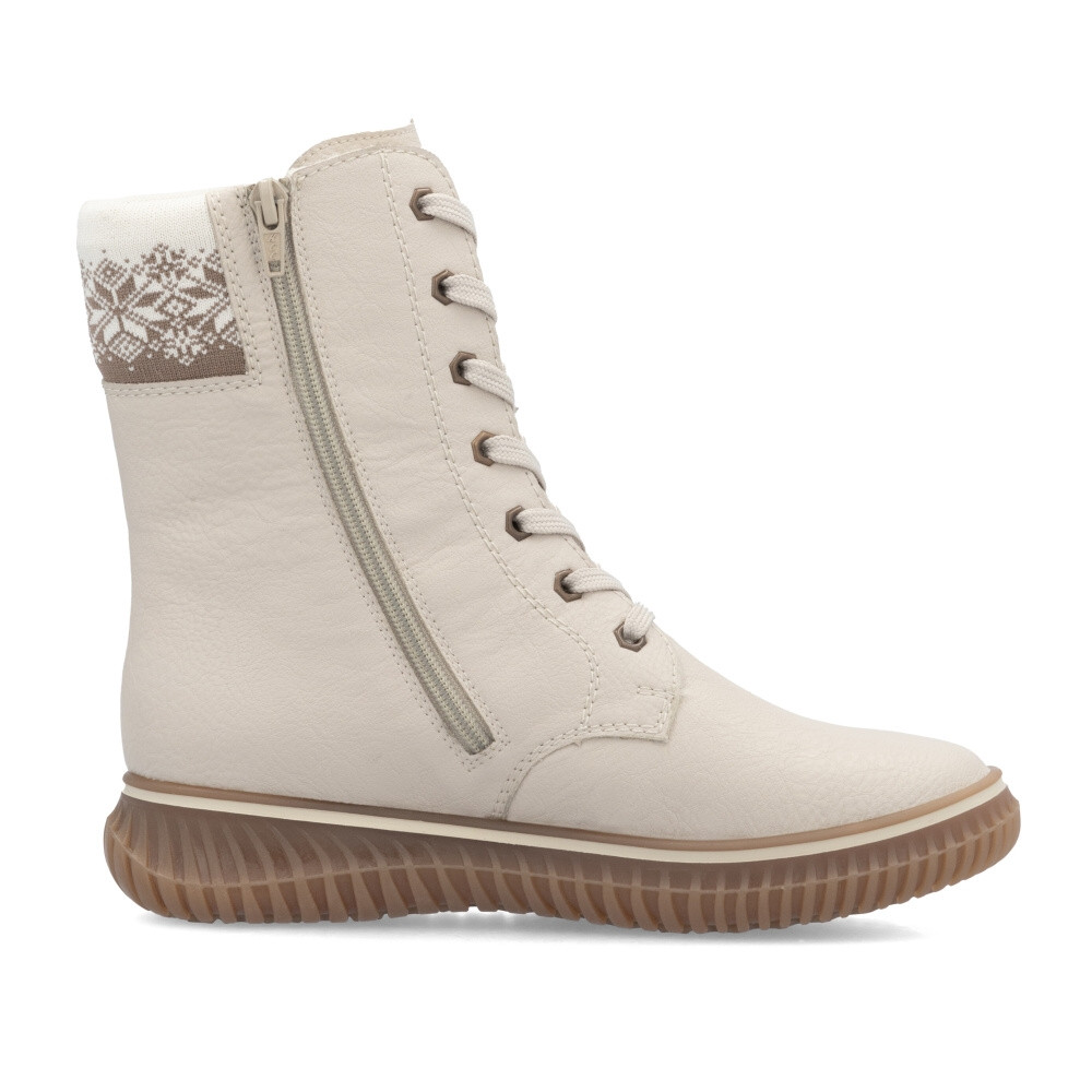 detail Dámská kotníková obuv RIEKER 74203-60 béžová W4