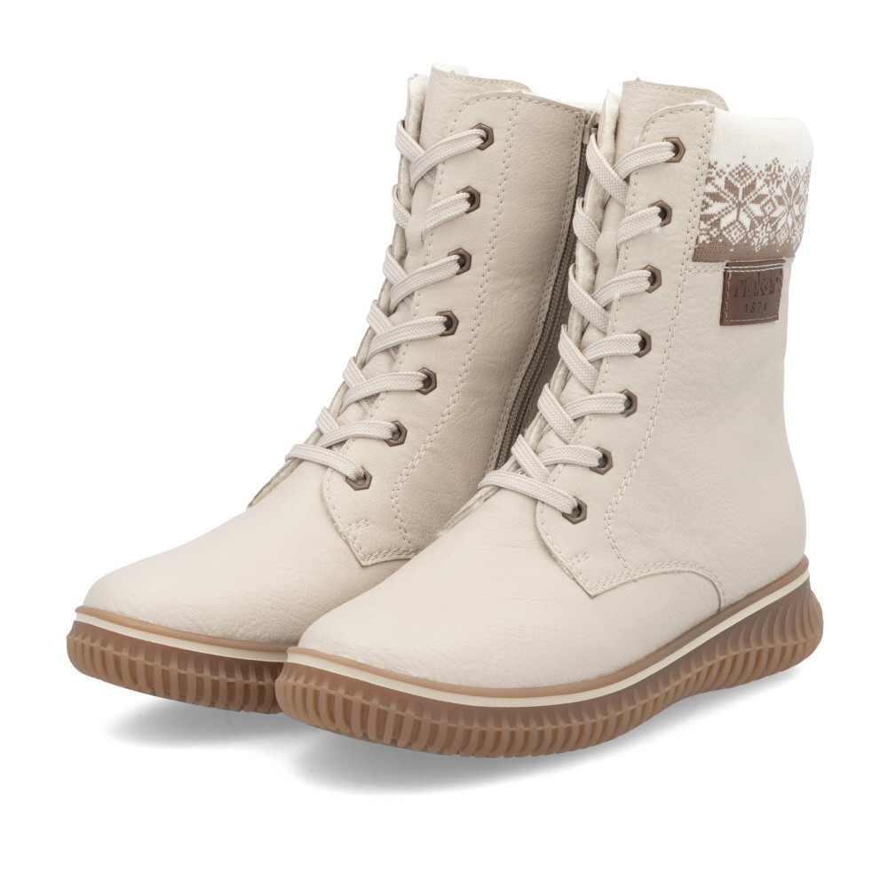 detail Dámská kotníková obuv RIEKER 74203-60 béžová W4