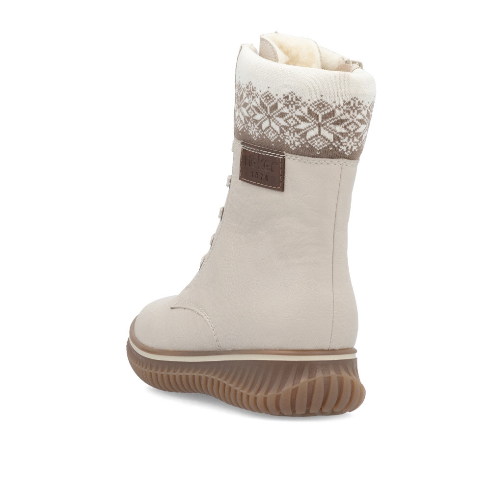 detail Dámská kotníková obuv RIEKER 74203-60 béžová W4