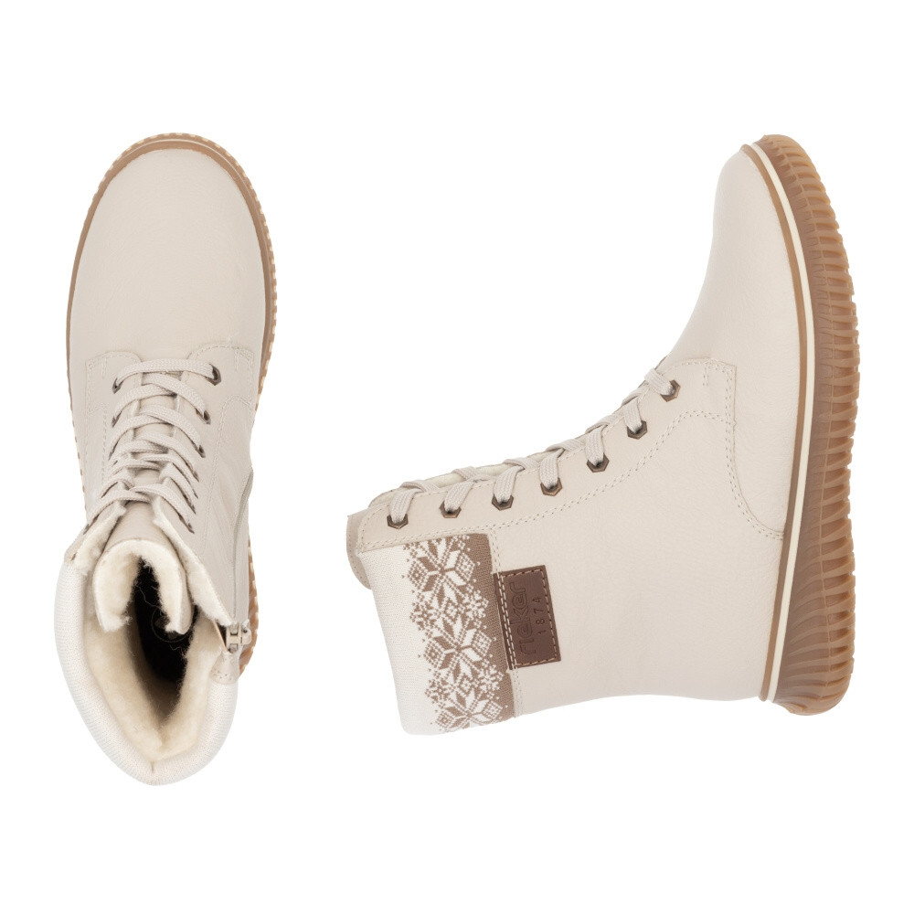 detail Dámská kotníková obuv RIEKER 74203-60 béžová W4