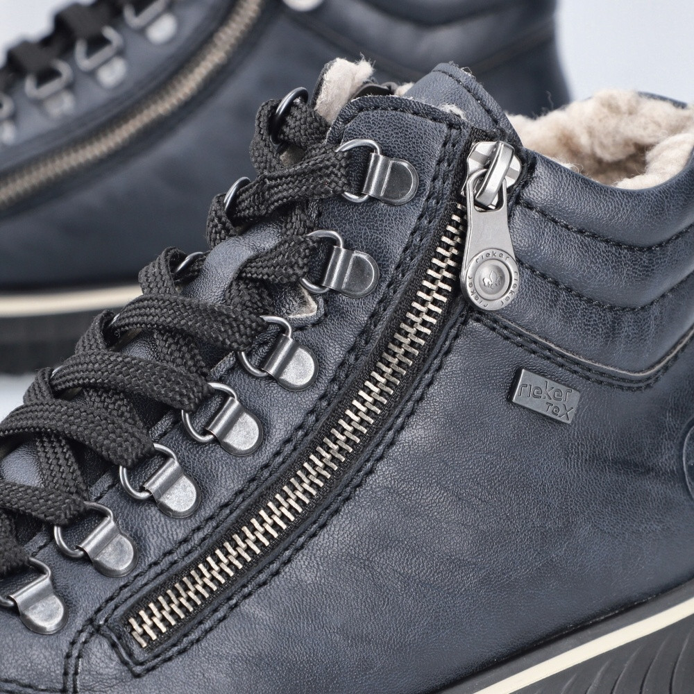 detail Dámská kotníková obuv RIEKER 74233-14 modrá W5