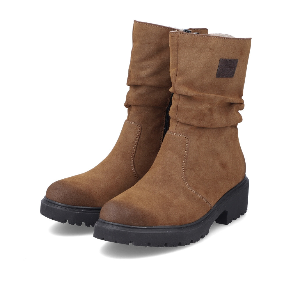 detail Dámská kotníková obuv RIEKER 76062-24 hnědá W4