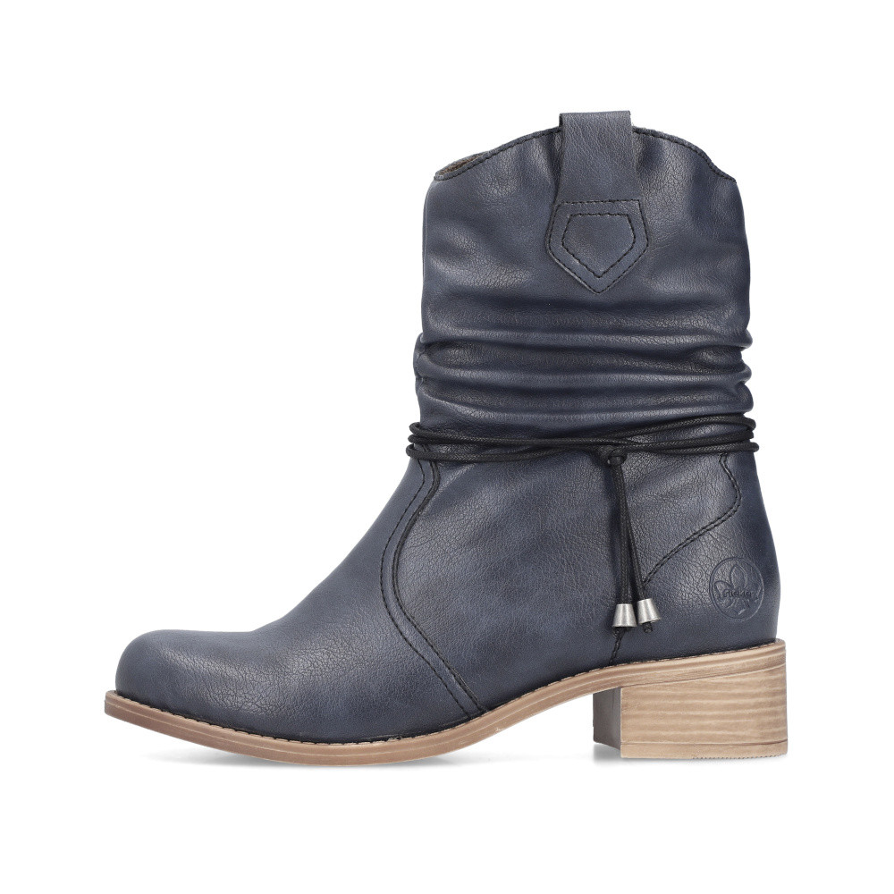 detail Dámská kotníková obuv RIEKER 76584-14 modrá W4