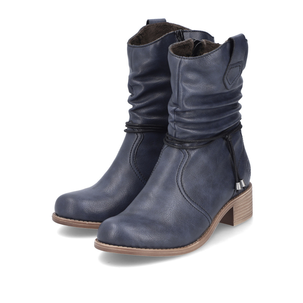 detail Dámská kotníková obuv RIEKER 76584-14 modrá W4