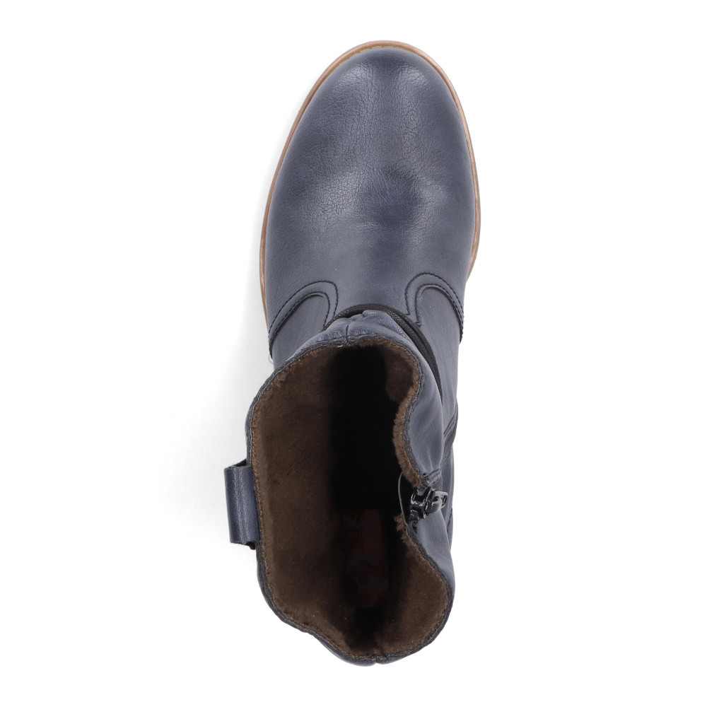 detail Dámská kotníková obuv RIEKER 76584-14 modrá W4