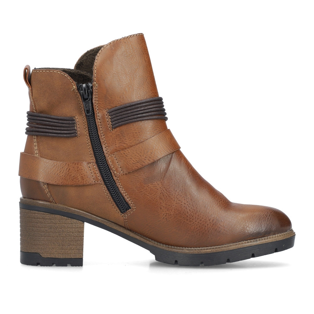 detail Dámská kotníková obuv RIEKER 77580-24 hnědá W4