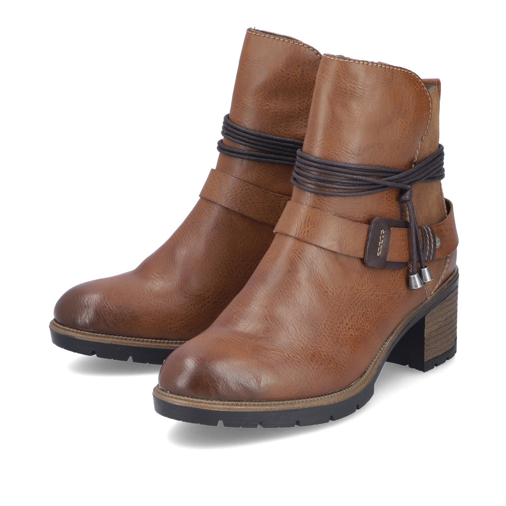 detail Dámská kotníková obuv RIEKER 77580-24 hnědá W4