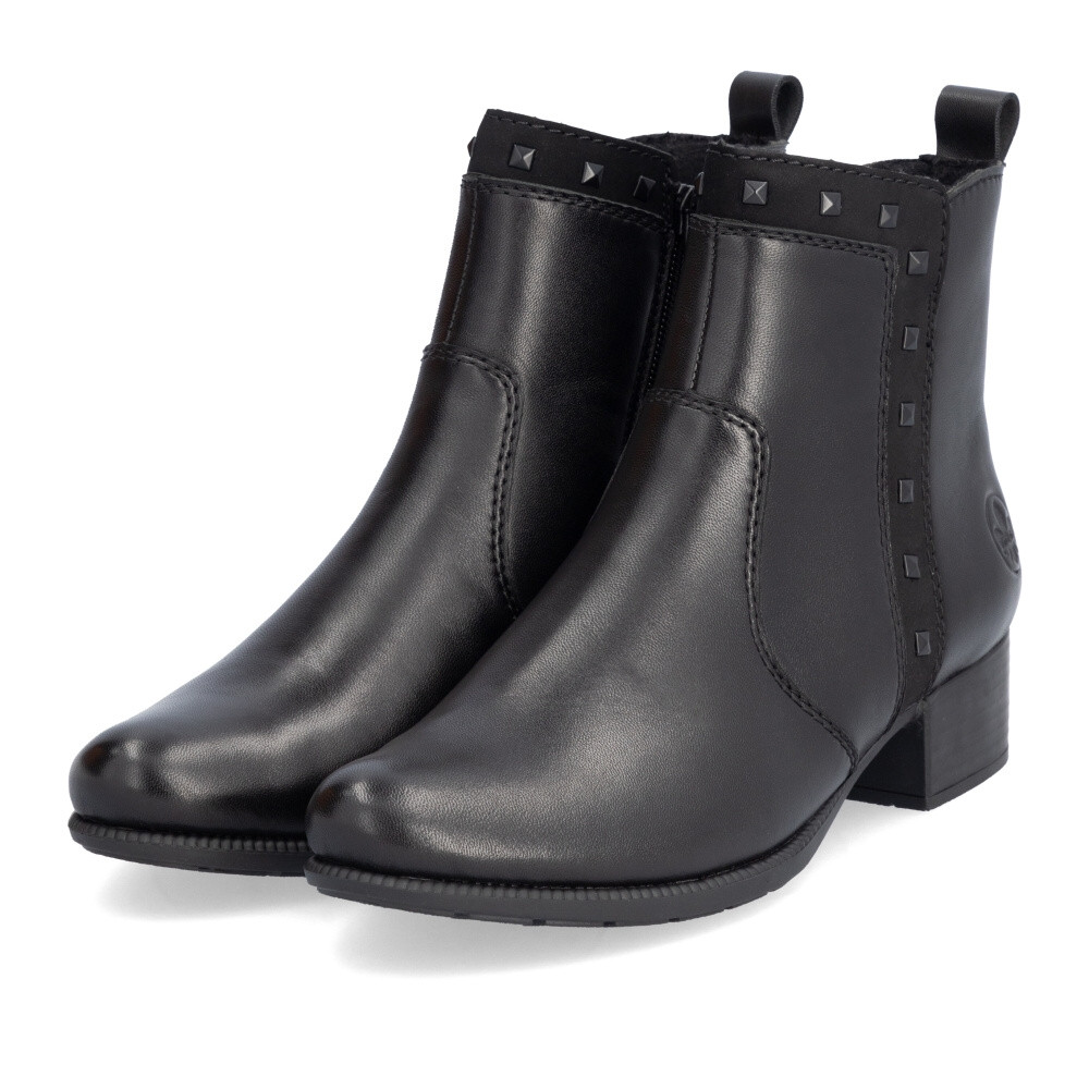 detail Dámská kotníková obuv RIEKER 78657-00 černá W4