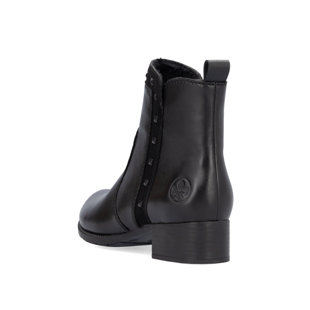 detail Dámská kotníková obuv RIEKER 78657-00 černá W4