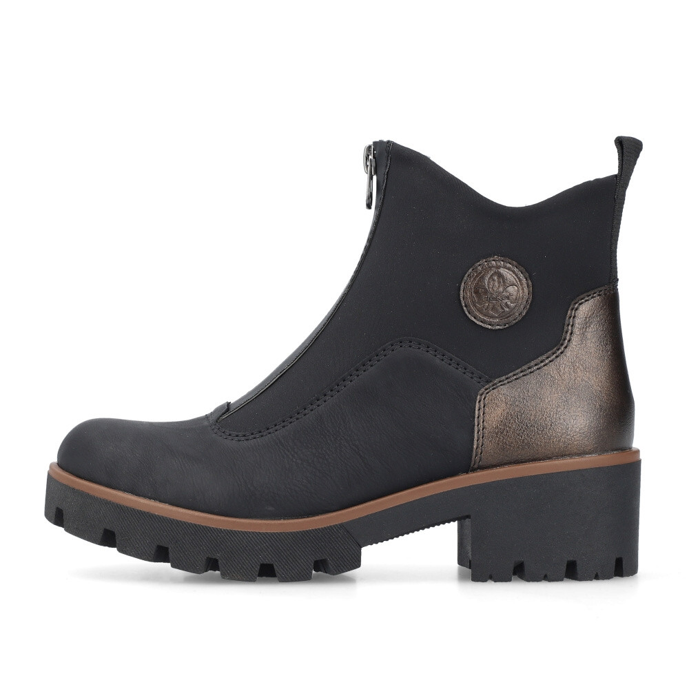 detail Dámská kotníková obuv RIEKER 79281-00 černá W4