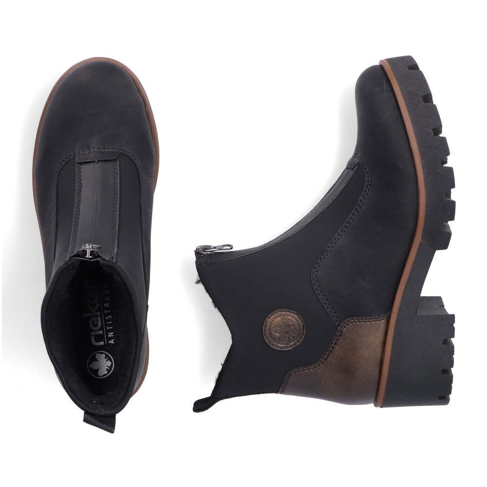 detail Dámská kotníková obuv RIEKER 79281-00 černá W4