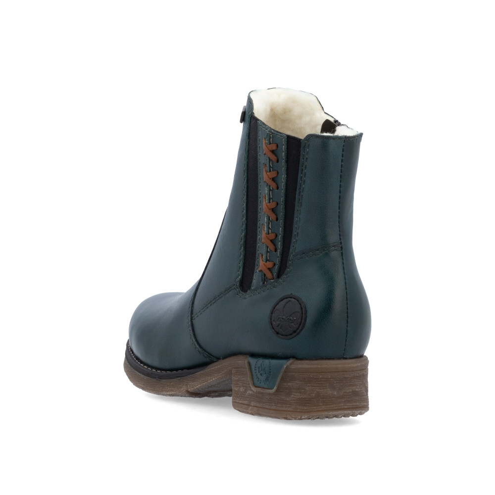 detail Dámská kotníková obuv RIEKER 79653-12 modrá W4