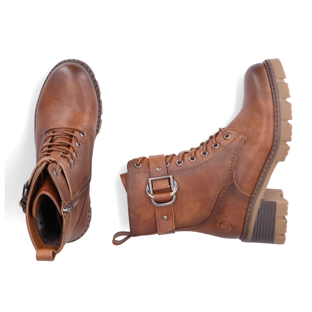 detail Dámská kotníková obuv RIEKER 92040-24 hnědá W4