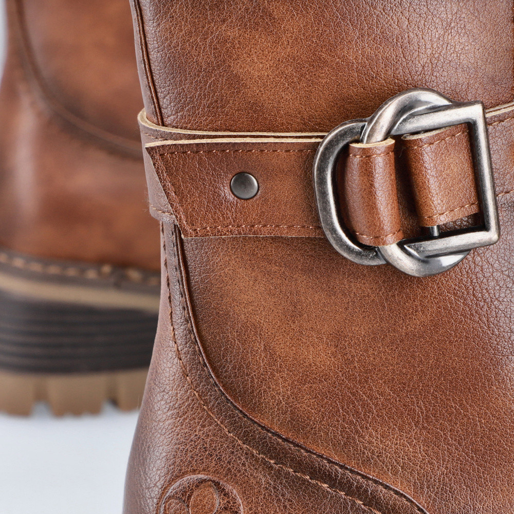 detail Dámská kotníková obuv RIEKER 92040-24 hnědá W4