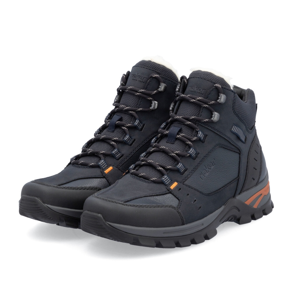 detail Pánska členková obuv RIEKER B6804-14 modrá W5