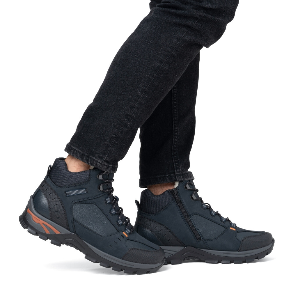 detail Pánska členková obuv RIEKER B6804-14 modrá W5