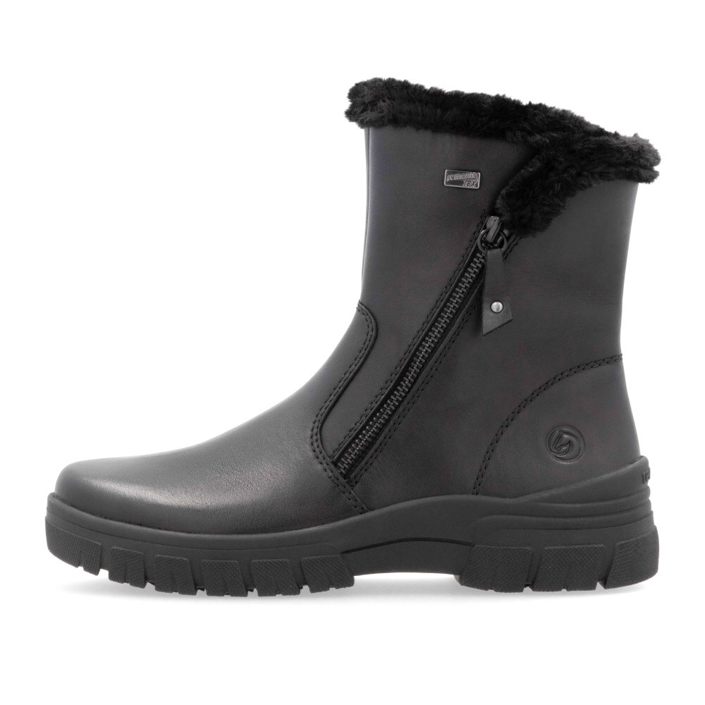 detail Dámská kotníková obuv REMONTE D0E78-00 černá W4