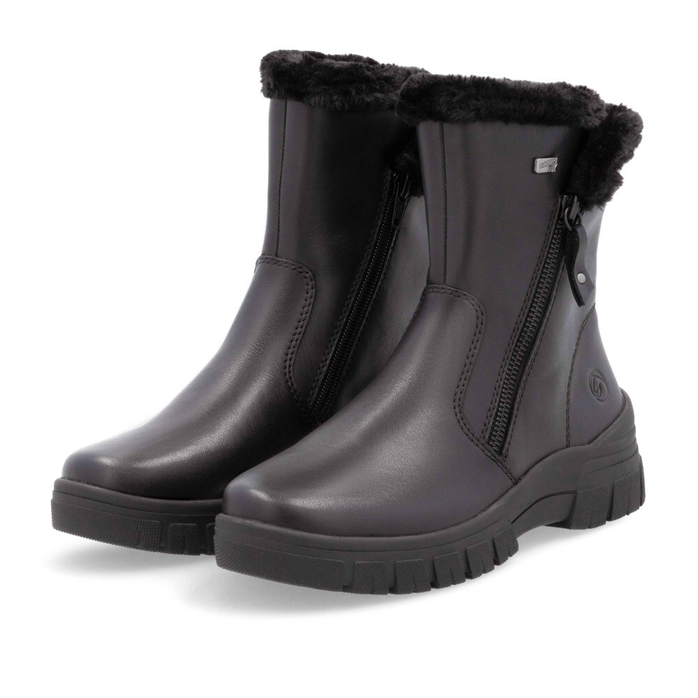 detail Dámská kotníková obuv REMONTE D0E78-00 černá W4