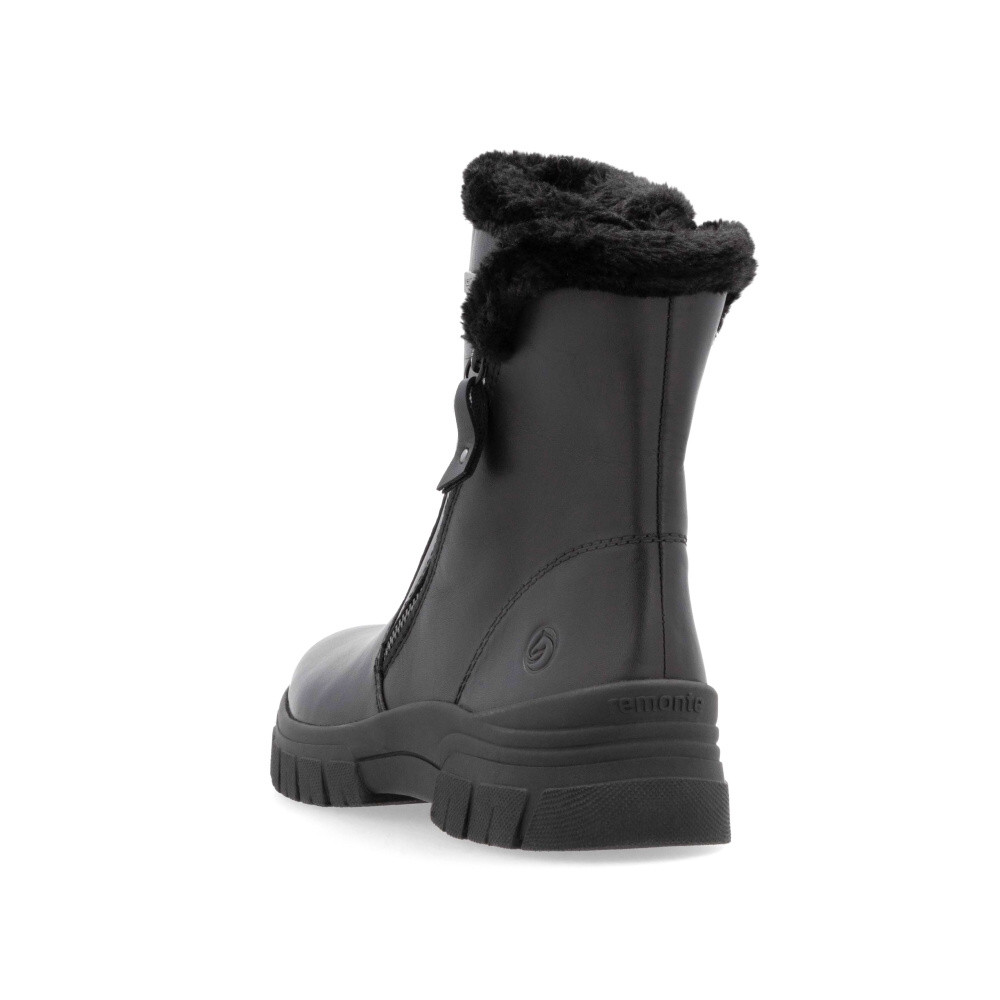 detail Dámská kotníková obuv REMONTE D0E78-00 černá W4