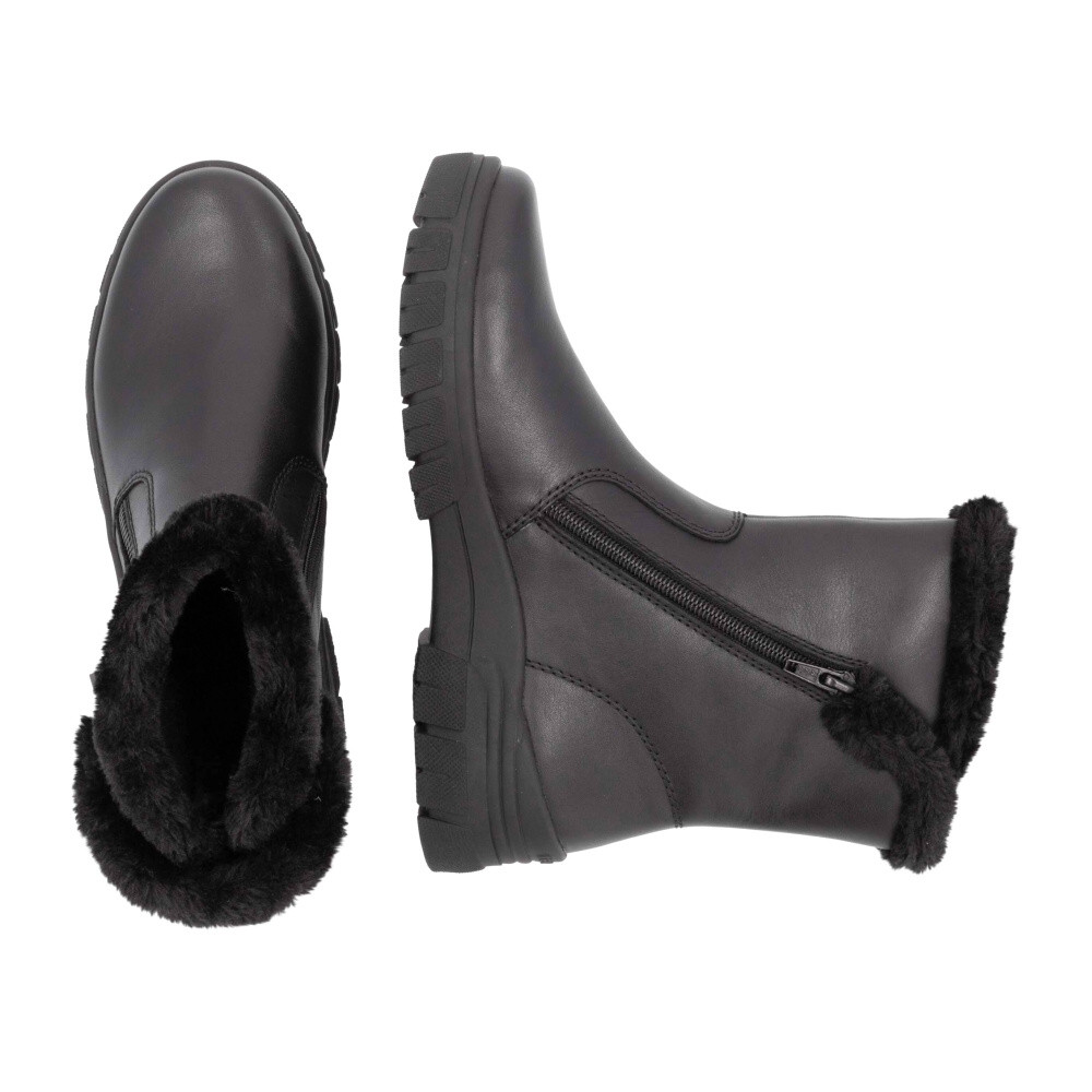 detail Dámská kotníková obuv REMONTE D0E78-00 černá W4