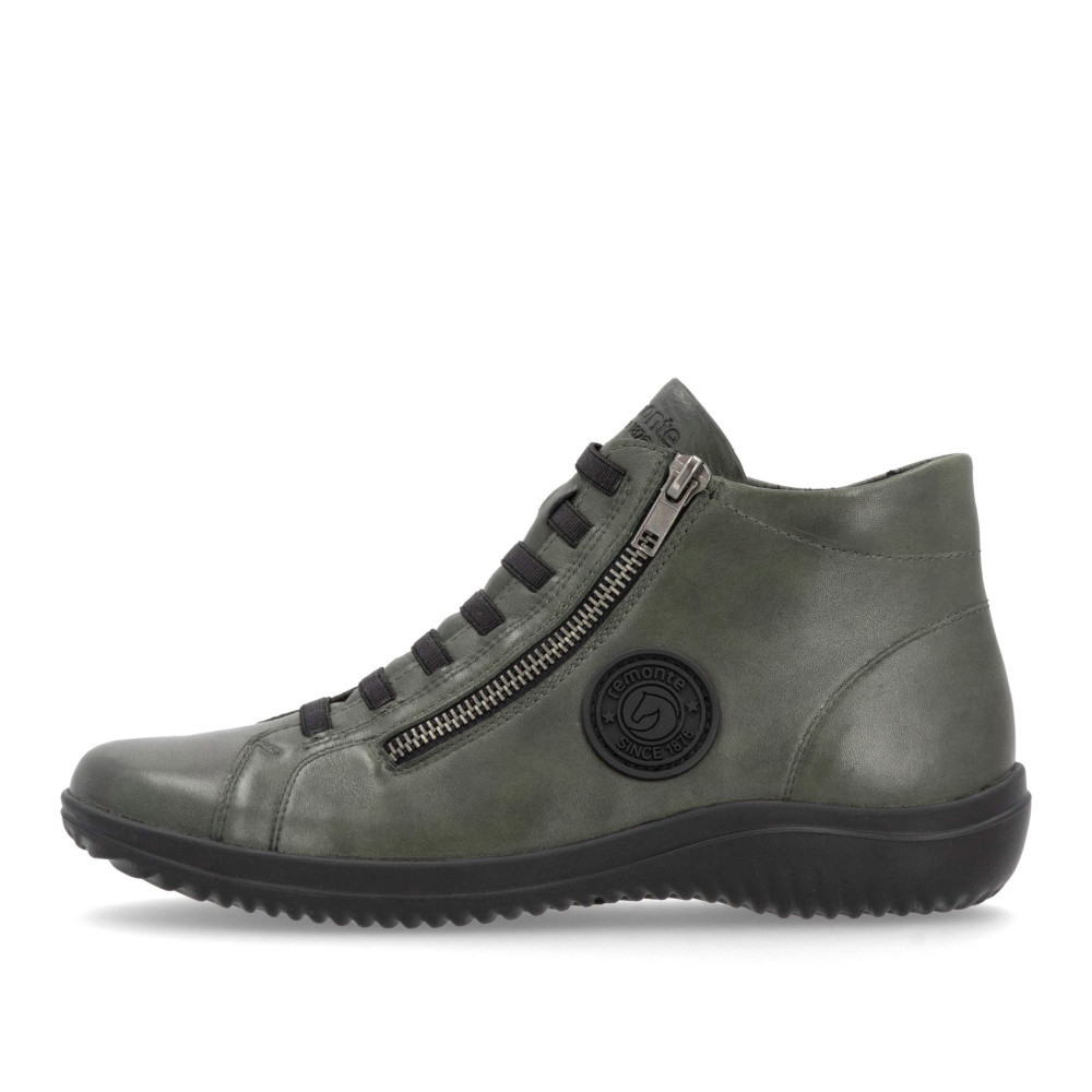 detail Dámská kotníková obuv REMONTE D1E70-52 zelená W4