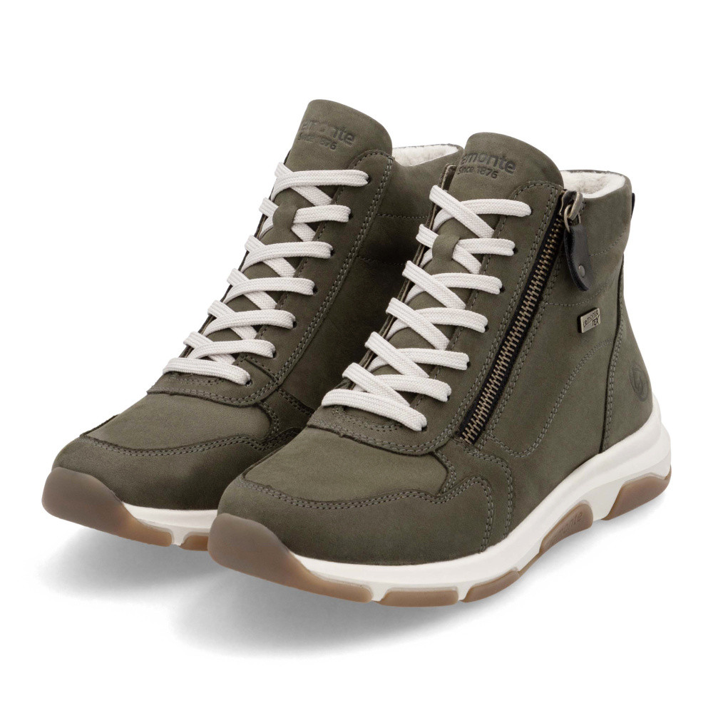 detail Dámská kotníková obuv REMONTE D1S71-54 zelená W4
