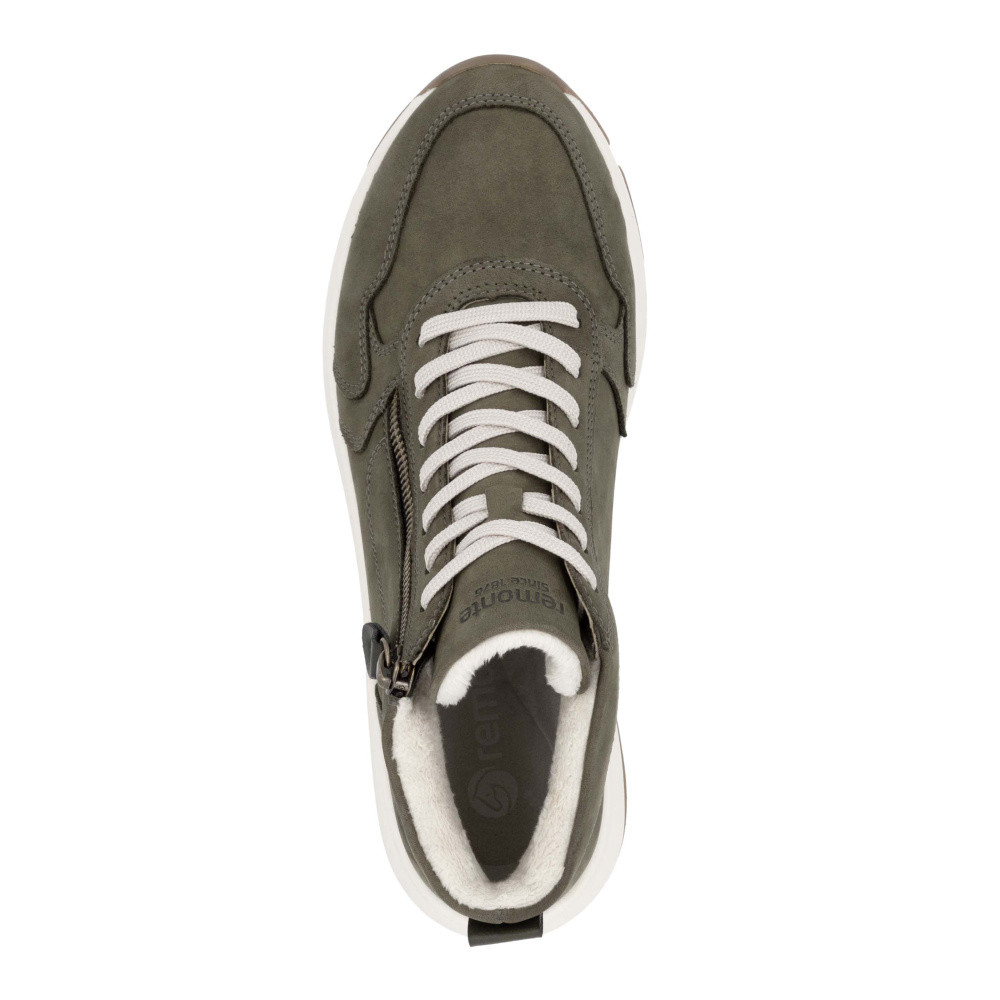 detail Dámská kotníková obuv REMONTE D1S71-54 zelená W4