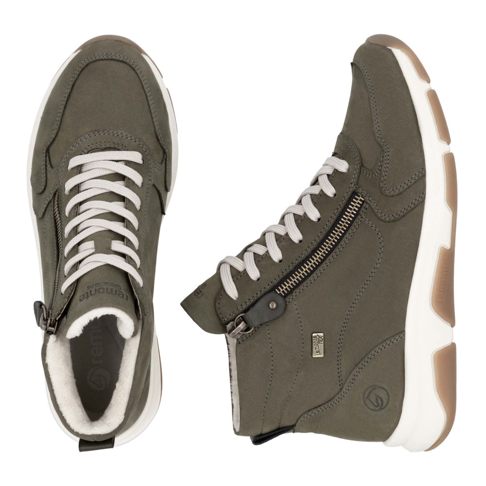 detail Dámská kotníková obuv REMONTE D1S71-54 zelená W4