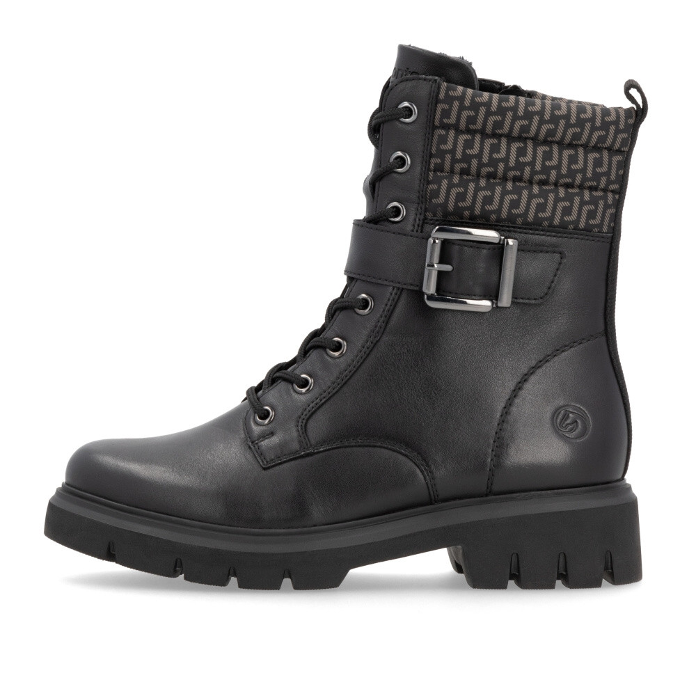 detail Dámská kotníková obuv REMONTE D1W71-03 černá W4