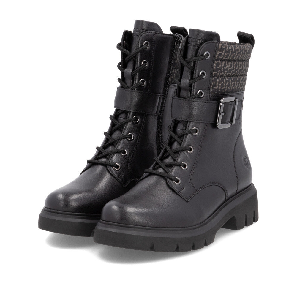 detail Dámská kotníková obuv REMONTE D1W71-03 černá W4