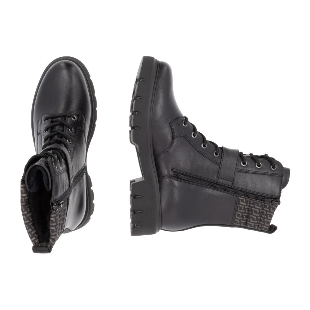 detail Dámská kotníková obuv REMONTE D1W71-03 černá W4