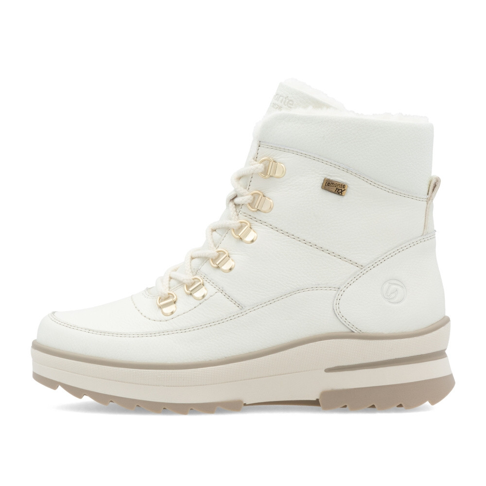 detail Dámská kotníková obuv REMONTE D2B74-80 bílá W4