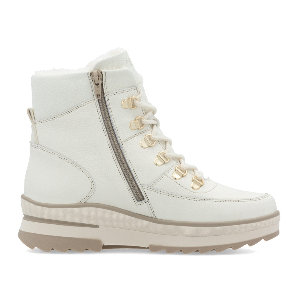 detail Dámská kotníková obuv REMONTE D2B74-80 bílá W4