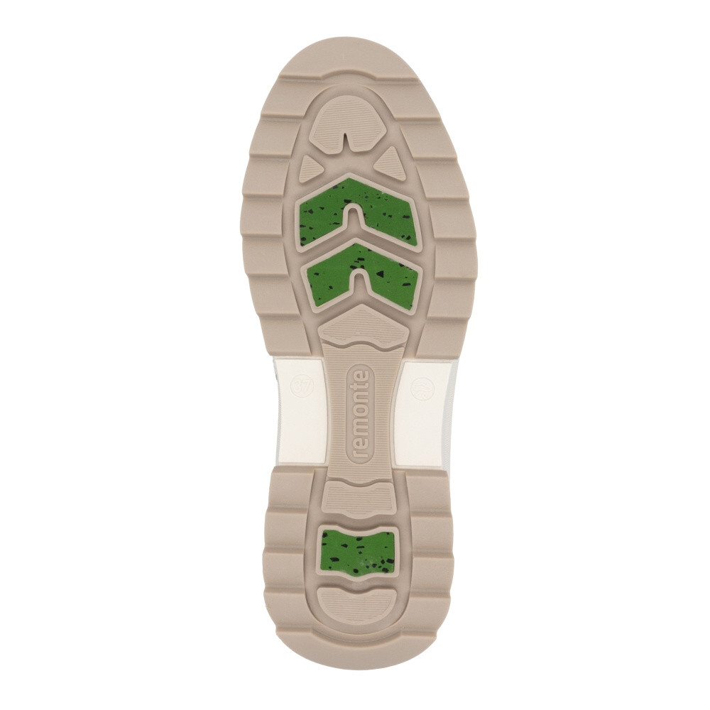 detail Dámská kotníková obuv REMONTE D2B74-80 bílá W4