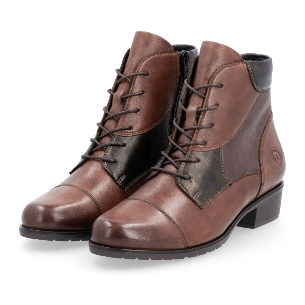 detail Dámská kotníková obuv REMONTE D6882-23 hnědá W4