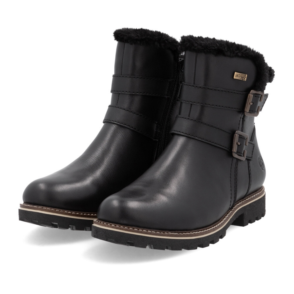 detail Dámská kotníková obuv REMONTE D8484-00 černá W4