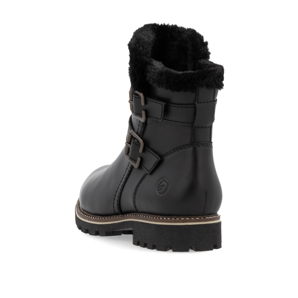 detail Dámská kotníková obuv REMONTE D8484-00 černá W4