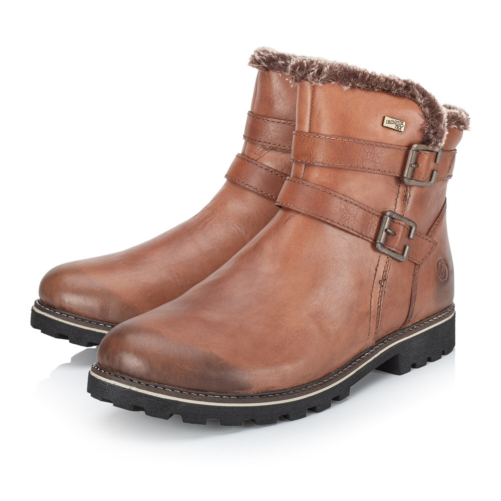 detail Dámská kotníková obuv REMONTE D8484-24   BROWN   H/W4