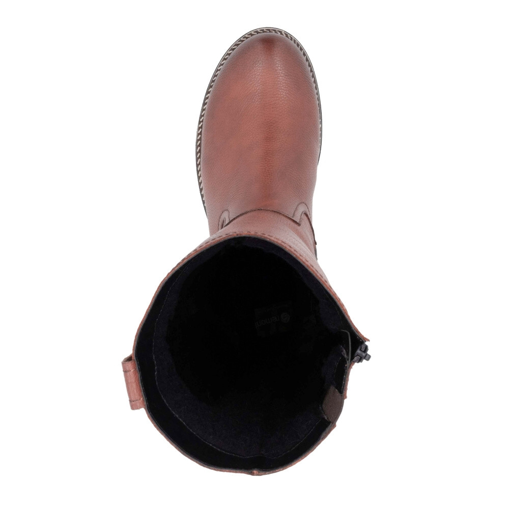 detail Dámské kozačky REMONTE D8485-24 hnědá W4