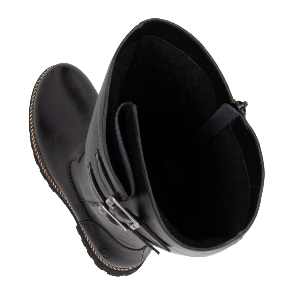 detail Dámské kozačky REMONTE D8486-00 černá W4