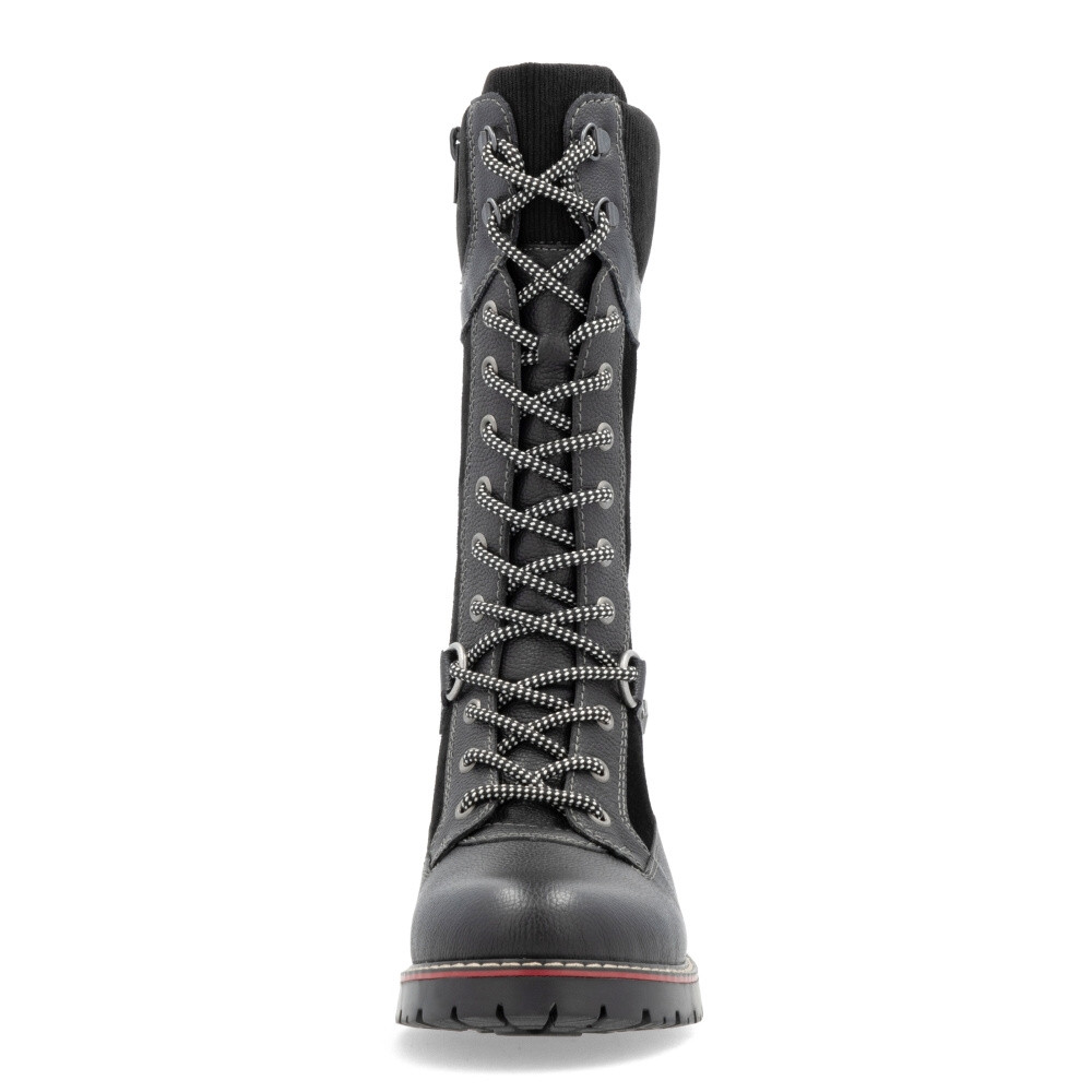 detail Dámské kozačky REMONTE D9380-02 černá W4