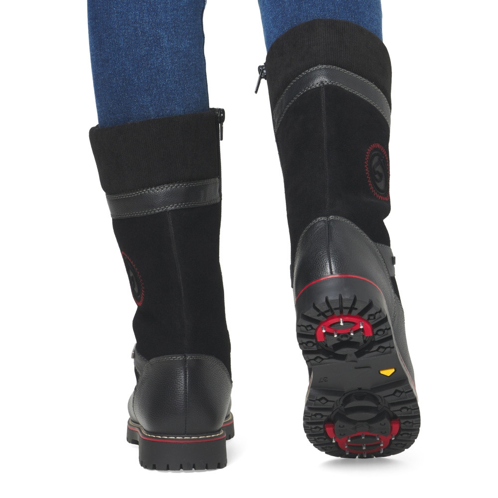 detail Dámské kozačky REMONTE D9380-02 černá W4