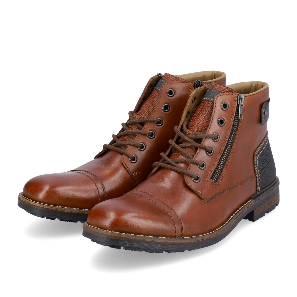 detail Pánská kotníková obuv RIEKER F1340-24 hnědá W4