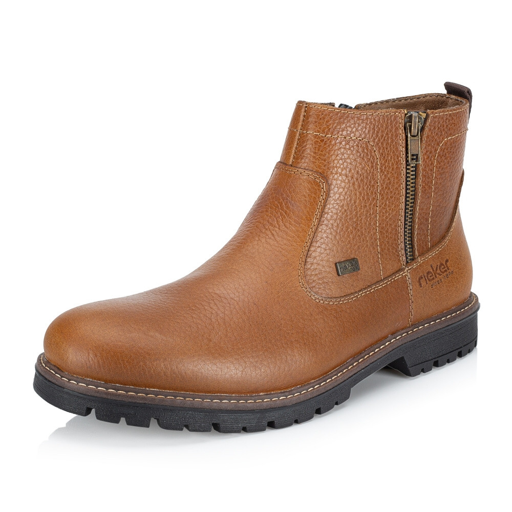 detail Pánská kotníková obuv RIEKER F3670-22   BROWN   H/W4