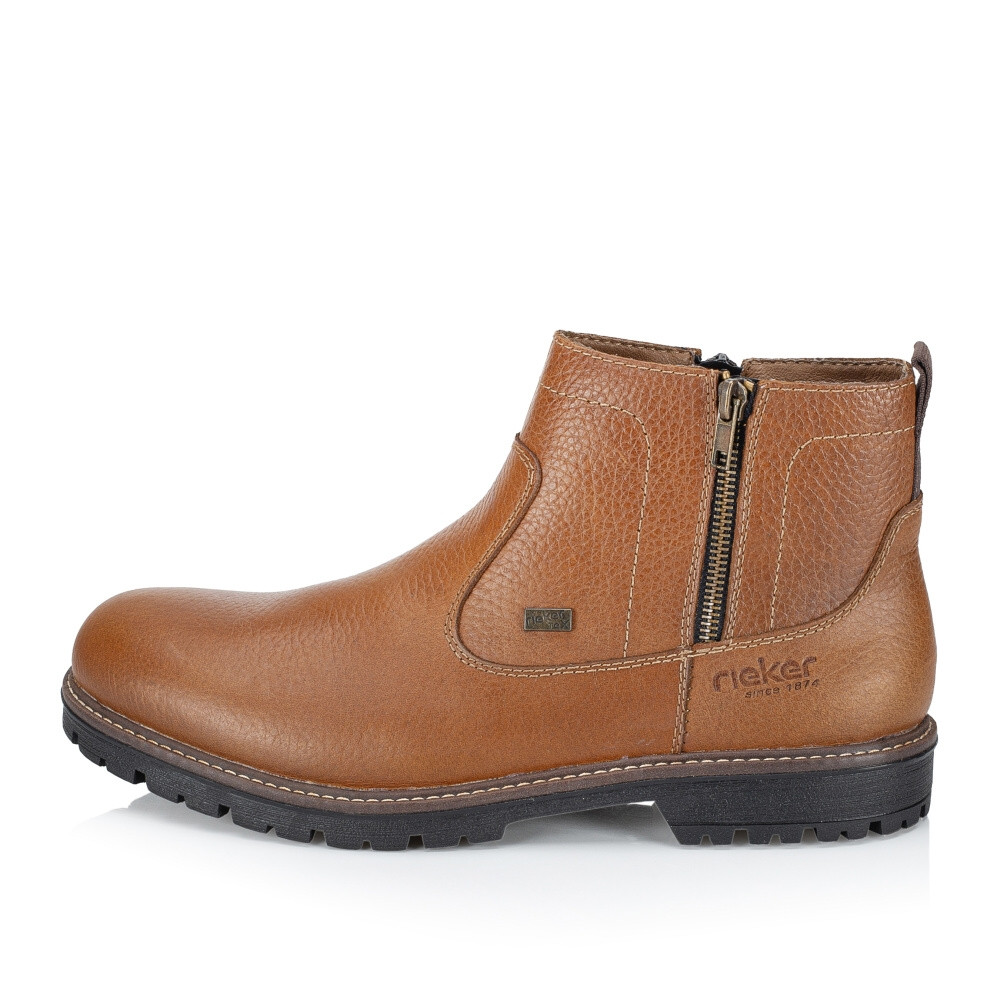 detail Pánská kotníková obuv RIEKER F3670-22   BROWN   H/W4