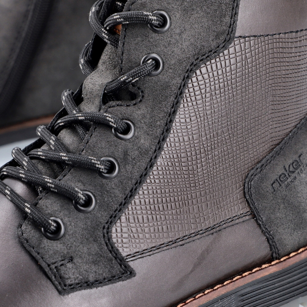 detail Pánská kotníková obuv RIEKER F4521-45   GREY   H/W4