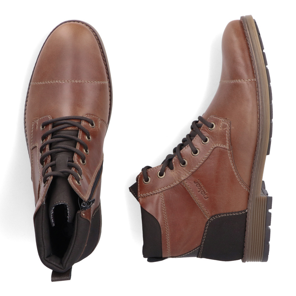 detail Pánská kotníková obuv RIEKER F4531-24 hnědá W5