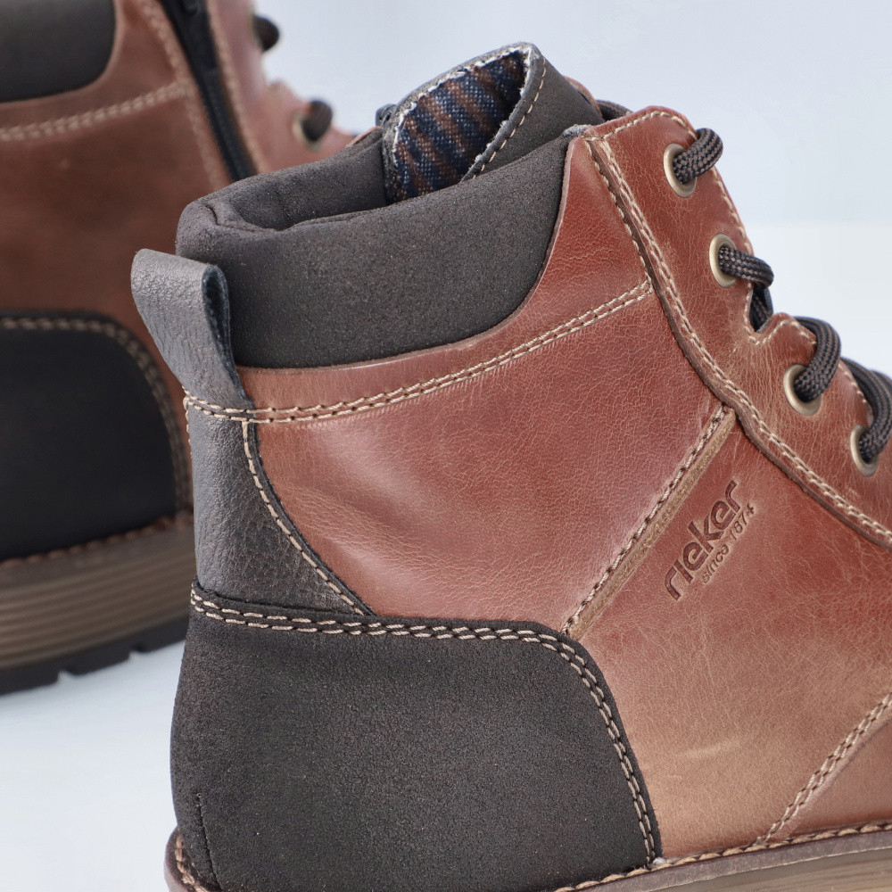 detail Pánská kotníková obuv RIEKER F4531-24 hnědá W5