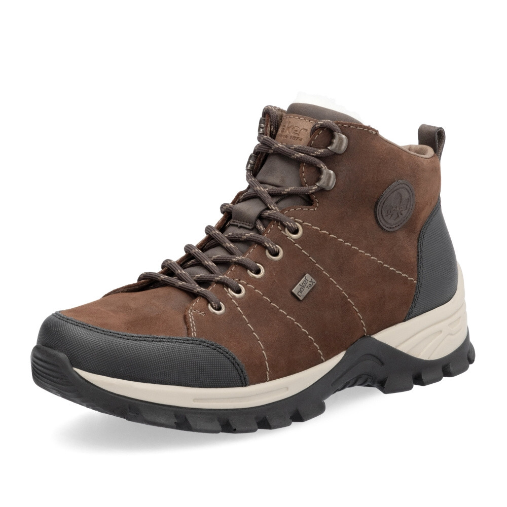 detail Pánská kotníková obuv RIEKER F6814-22 hnědá W5